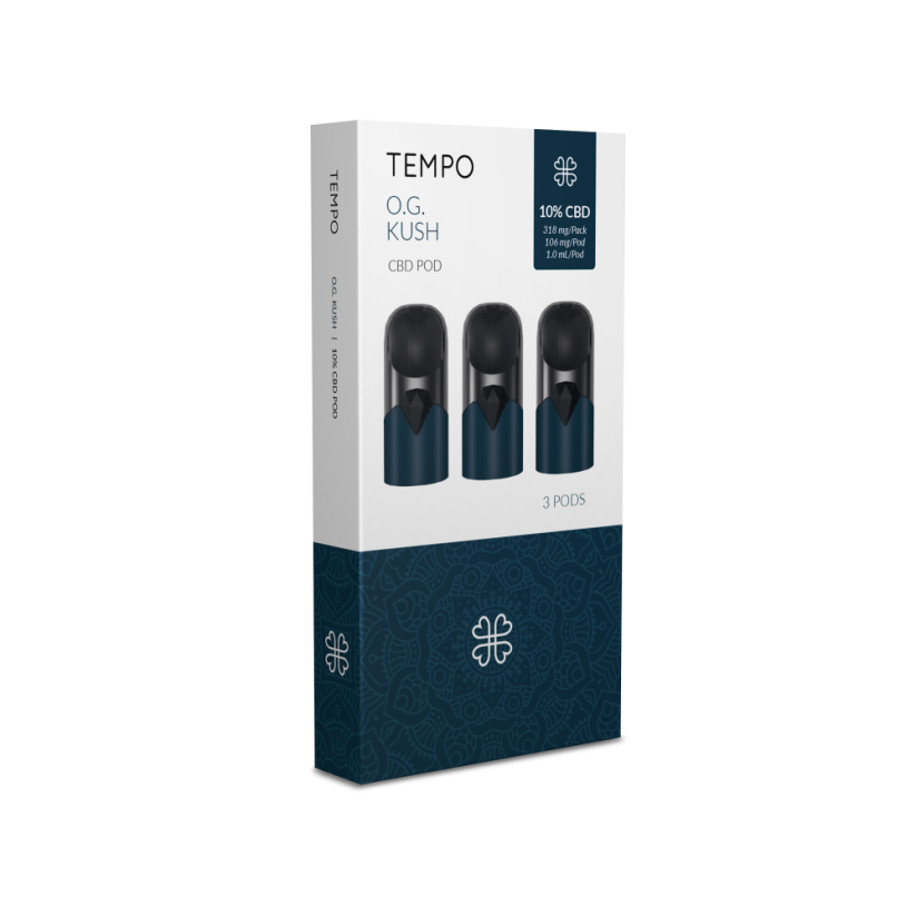 Harmony Tempo 3-Pods Pak - OG Kush, 318 mg CBD