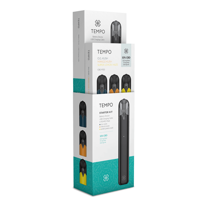 Harmony Tempó Indulás Kit Vape Pen + Patronok, 318 mg CBD, 3 pcs