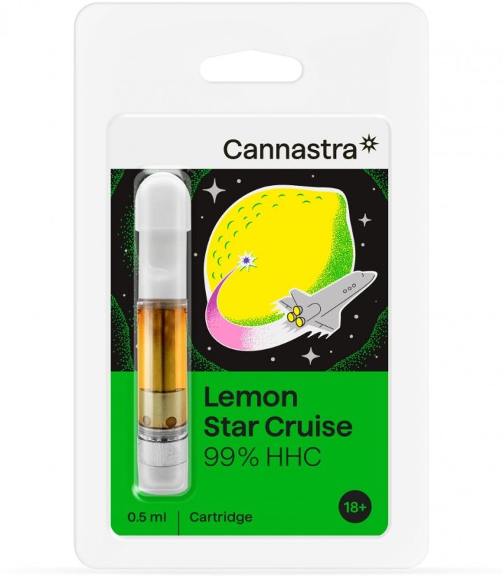 Cannastra HHC-kasetti Lemon Star -risteily, 99%, 0,5ml