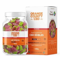 Orange County CBD Gomitas fresas, 70 piezas, 1600 mg CDB, 550 gramo