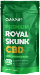 CanaPuff CBD Konopný kvet Royal Skunk, CBD 24 %, 1 g – 10 g
