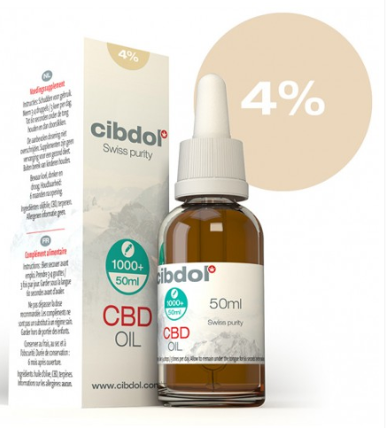 Cibdol Olivový olej 4% CBD, 2000 mg, 50 ml