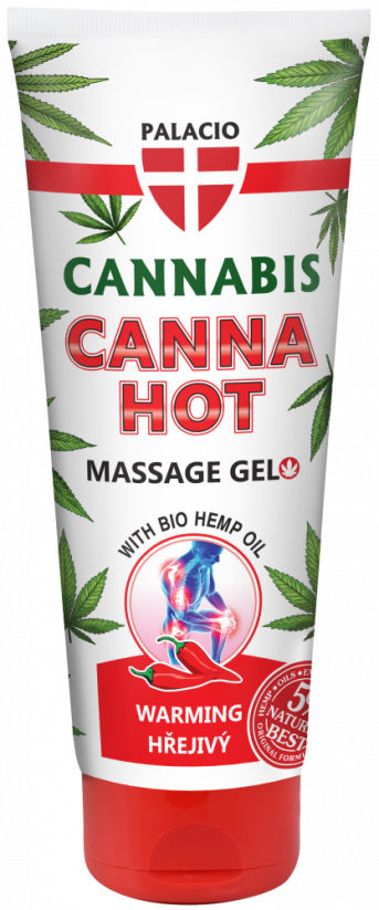 Palacio CANNABIS Massage Gel Tisħin Tubu 200ml