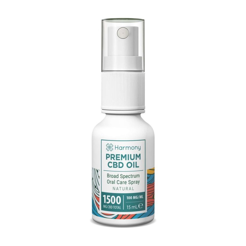Harmony CBD Spray Oral Care1500 mg, 15 ml, Naturel