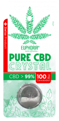 Euphoria Grynas CBD Kristalas - 99 % (100mg), 0,1 g