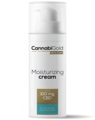 CannabiGold Feuchtigkeitscreme für trockene Haut CBD 100 mg, 50 ml