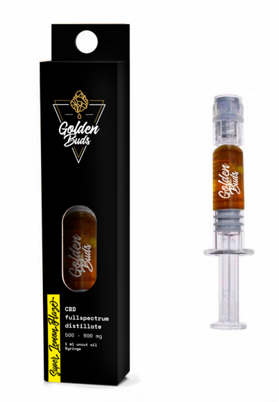 Golden Buds CBD konsantresi Şırıngada Süper Limon Haze, %60, 1 ml, 600 mg