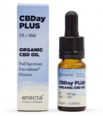*Enecta CBDay Plus Leve Espectro completo CDB aceite 5%, 500 mg, 10 ml