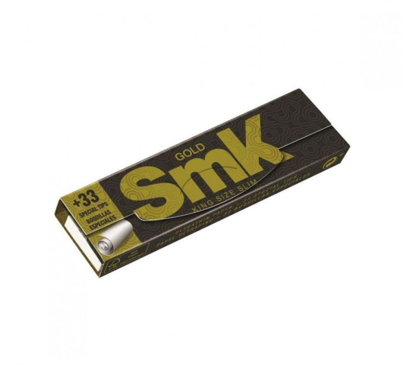 SMK King size Papper - Guld + Filtrera Tips