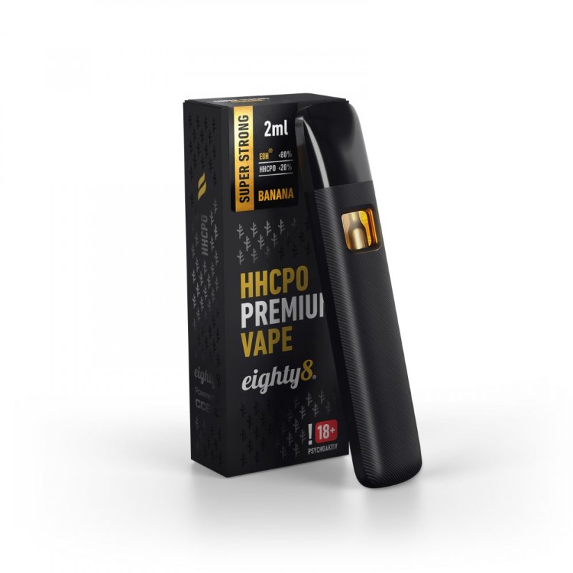 Eighty8 HHCPO Vape Pen Süper Güçlü Premium Muz, 20 % HHCPO, 2 ml