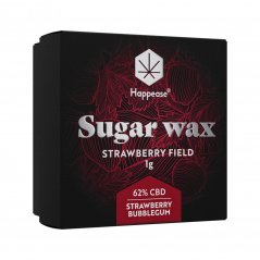 Happease - Extraer campo de fresas Cera de Azúcar, 62% CDB, 1g