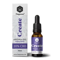 Happease შექმენით CBD ზეთი მეწამული წვიმა, 20% CBD, 2000 მგ, 10 მლ