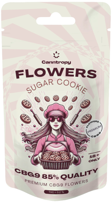 Canntropy Печиво CBG9 Flower Sugar Cookie, CBG9 Якість 85 %, 1 г - 100 г