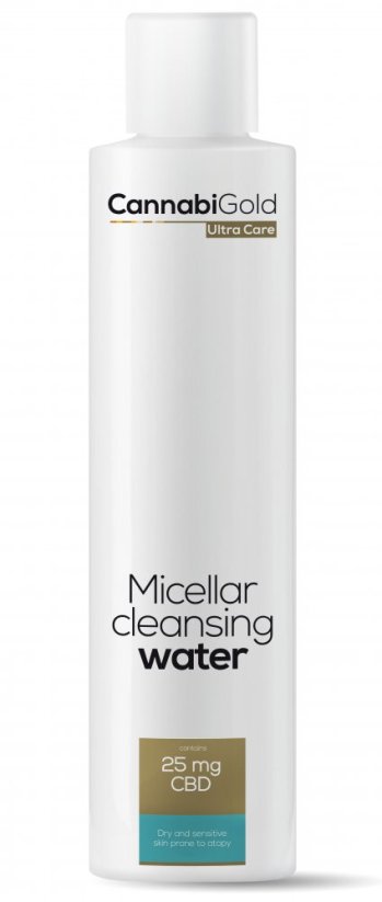 CannabiGold Micellar dry skin cleansing water CBD 25 mg, 200 ml