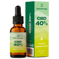 Canntropy CBD aukščiausios kokybės kanabinoidų aliejus – 40 %, 4000 mg, 10 ml