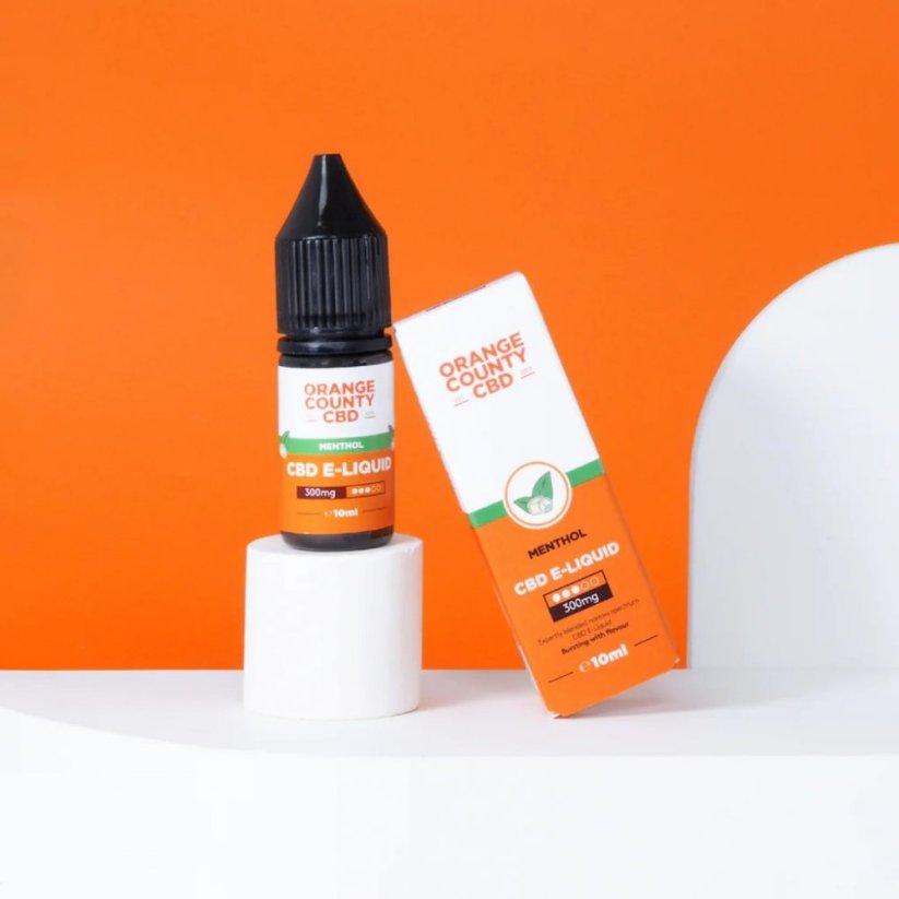 Orange County CBD E-リキッド メンソール、CBD 300 mg、10 ml