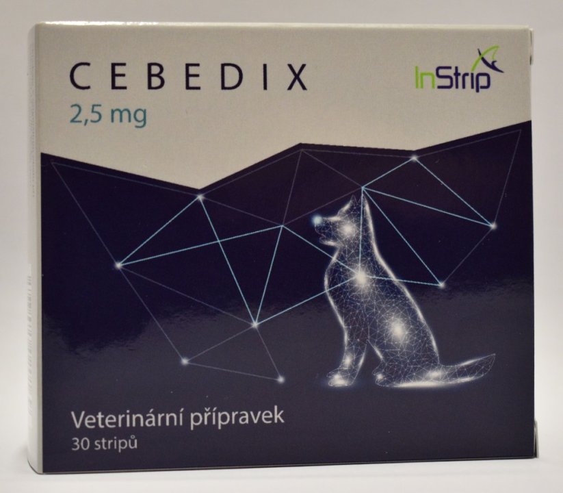CEBEDIX Oral strip for pets with CBD 2.5 mg x 30pcs, 75 mg