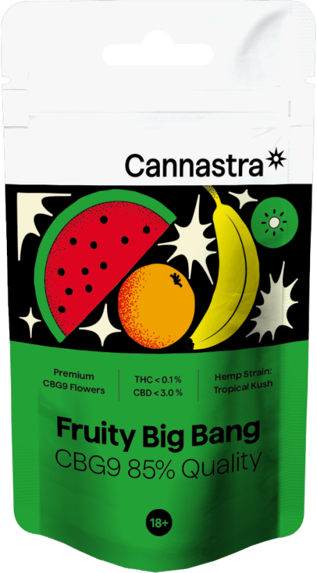 Cannastra CBG9 Fleur Fruitée Big Bang, CBG9 85% qualité, 1g - 100g