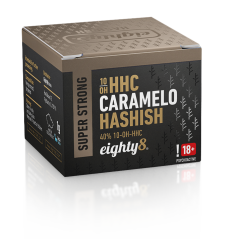 Eighty8 10-OH-HHC Hashish Super Strong Caramelo, 40% 10-OH-HHC, 1 g