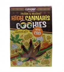 Haut Cannabis Chocholate biscuits avec du CBD, 100g