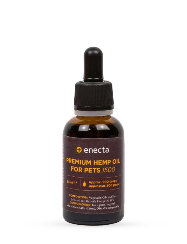 *Enecta CBD-olja för husdjur 5 %, 1500 mg, 30 ml