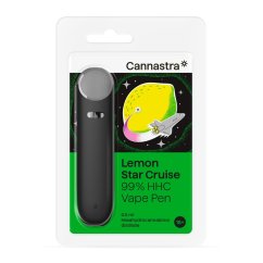 Cannastra HHC Vape Pen Lemon Star Cruise, 99 % HHC, 0,5 ml