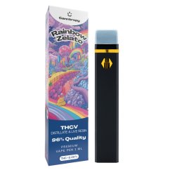 Canntropy Caneta Vape descartável THCV Rainbow Zelato terpenos de resina viva, qualidade THCV 96%, 1 ml