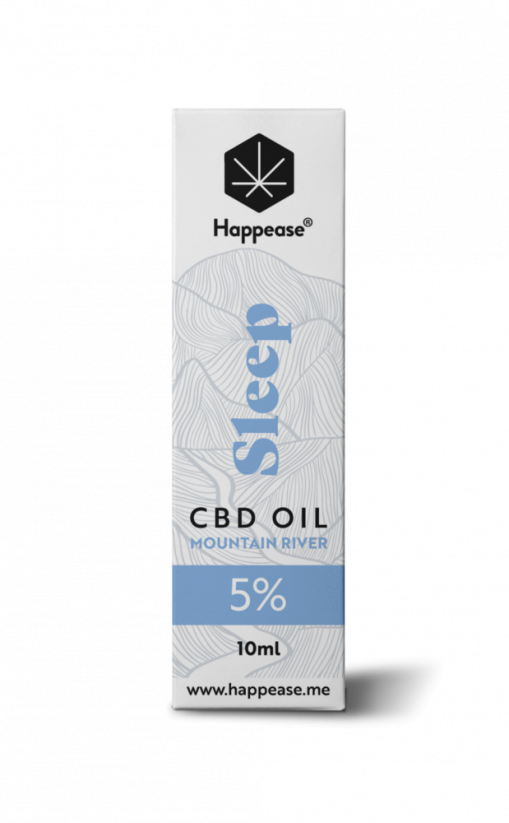 Happease Sleep CBD Oil Mountain River, 5 % CBD, 500 mg, 10 ml