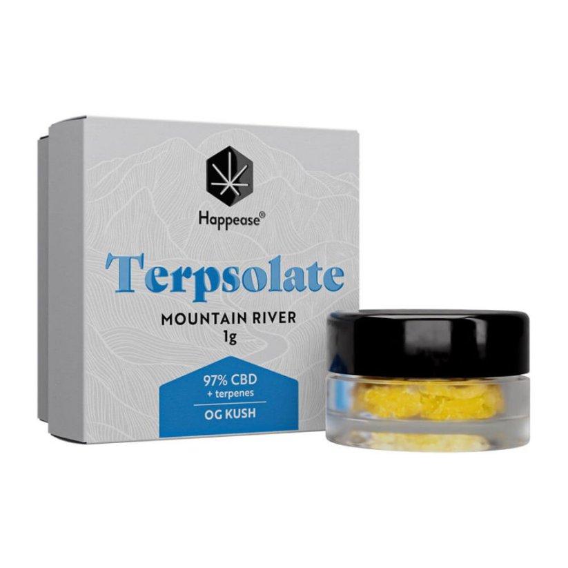 Happease - Ištrauka Kalnų upė Terpsolatas, 97% CBD, 1g