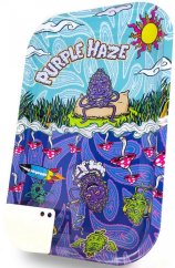 Best Buds Bandeja grande para laminação de metal Purple Haze com cartão moedor magnético