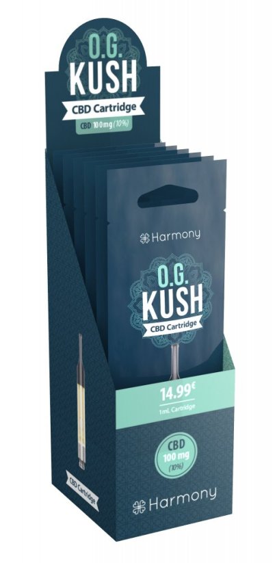 Harmony CBD OG Kush cartuccia 1ml, 100 mg CBD