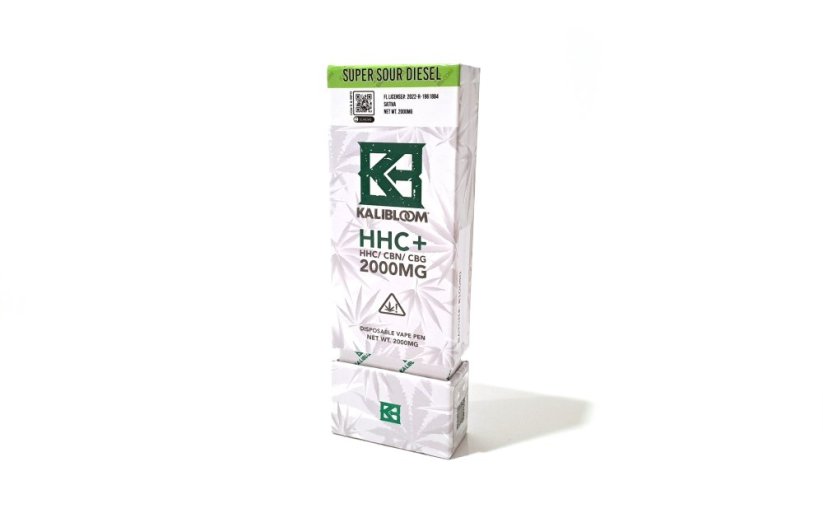 Kalibloom HHC Vape Pen Super Sour Diesel 90 %, 2000 მგ HHC, 2 მლ