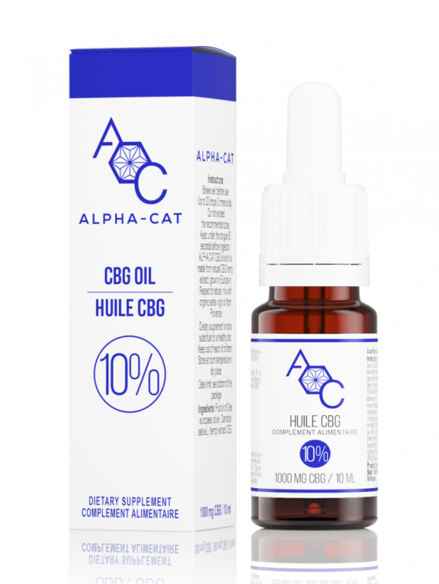 Alpha-CAT CBG ზეთი 10%, 1000 მგ, 10 მლ