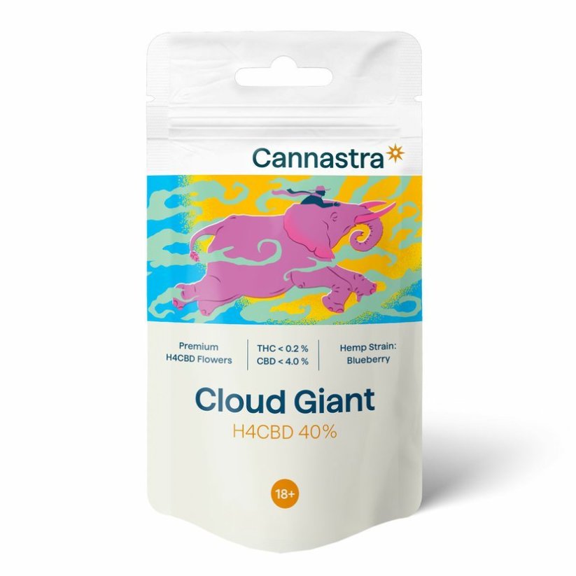 Cannastra H4CBD Fiore Nuvola Gigante (Mirtillo) 40%, 1 G - 100 G