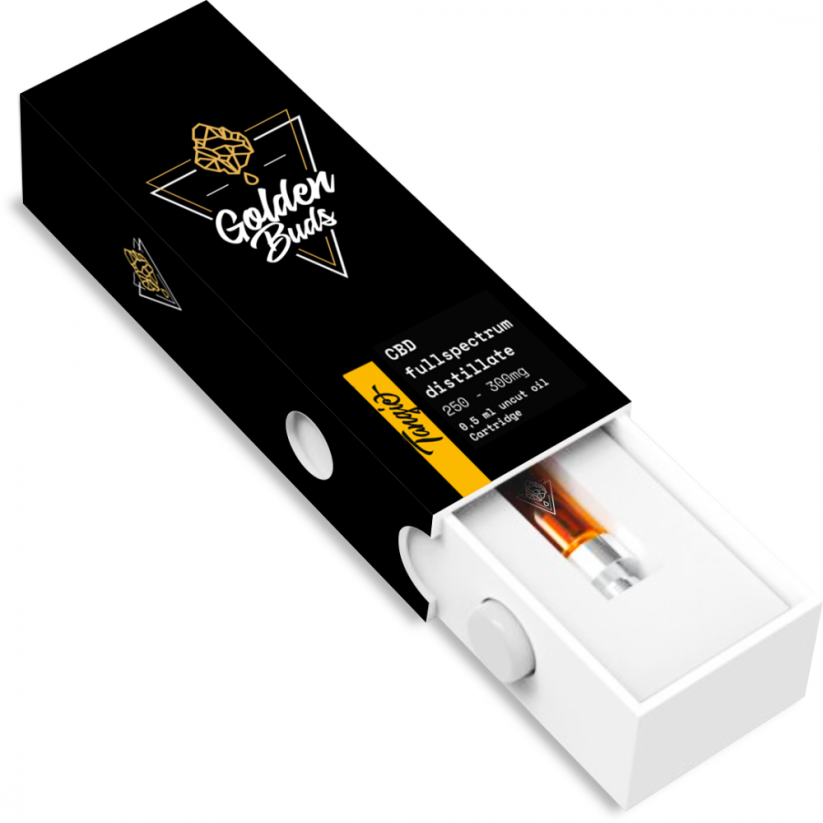 Golden Buds Tangie Cartridge 60% CBD, 0,5 მლ, 300 მგ