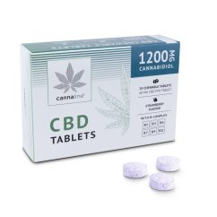 Cannaline CBD-tabletit Bcomplexilla, 1200 mg CBD, 20 x 60 mg