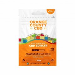 Orange County CBD Cubes, mini grab bag, 100 mg CBD, 6 pcs, 25 g