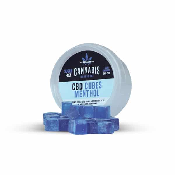 Cannabis Bakehouse CBD キューブキャンディー - メンソール、30g、22 個 x 5mg CBD