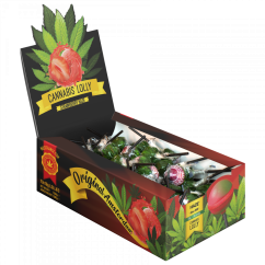 Cannabis Strawberry Haze Lollies – Displaykarton (70 Lollies)