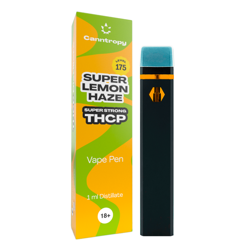 Canntropy THCP Vape ペン スーパー レモン ヘイズ、1 ml