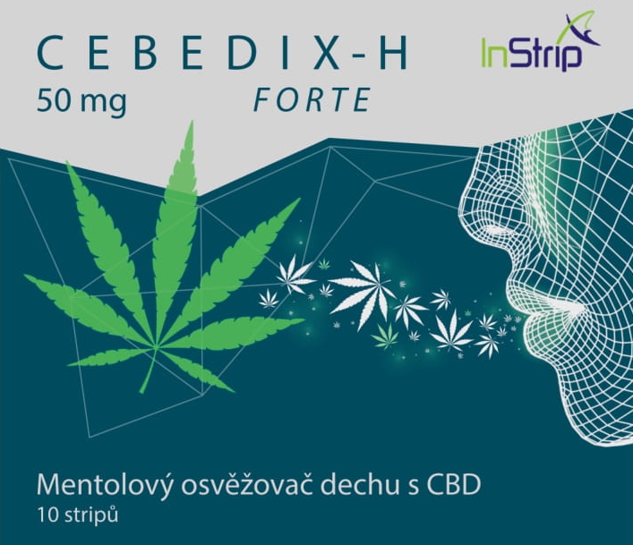 CEBEDIX-H FORTE Mentol osvežilec ust s CBD 5mg x 10kos, 50 mg
