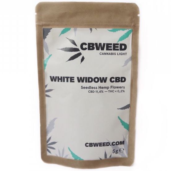 Cbweed White Widow CBD ყვავილი - 2-დან 5 გრამამდე
