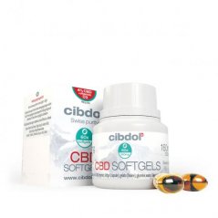 Cibdol CBD-softgelcapsules 4% met Vitamine D3, 60x6,4mg, 384mg