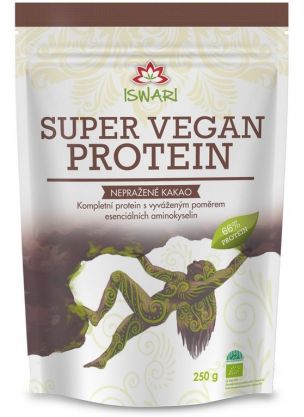 Iswari Super Vegansk 66% BIO Protein Kakao 250g