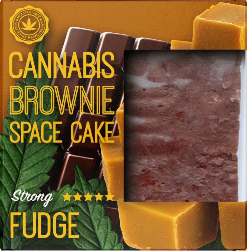 Cannabis Fudge Brownie Deluxe შეფუთვა (ძლიერი სატივას არომატი) - მუყაო (24 შეკვრა)