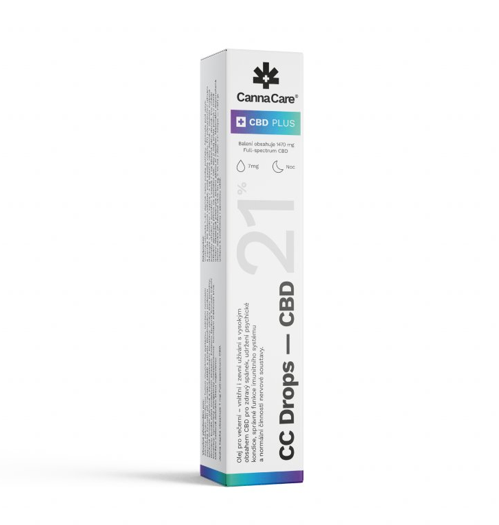 CannaCare CBD 21 % 配合 CC ドロップ、7 ml、1470 mg