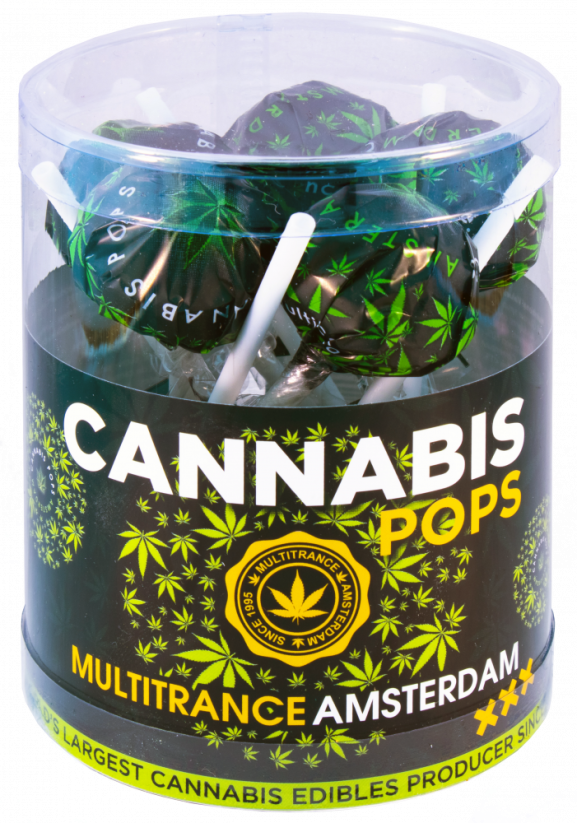 Cannabis Pops – darilna škatla (10 lizik), 24 škatel v kartonu