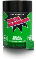 Delta Munchies Sogni di melone Gommose HHC 1000 mg, 40 pcs