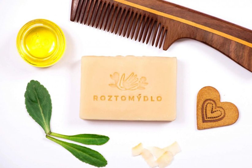 Roztomýdlo Shampoo sapone con la canapa e jojoba olio 100 G