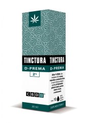 CBDex Tinctură D-PREMA 2% 20 ml